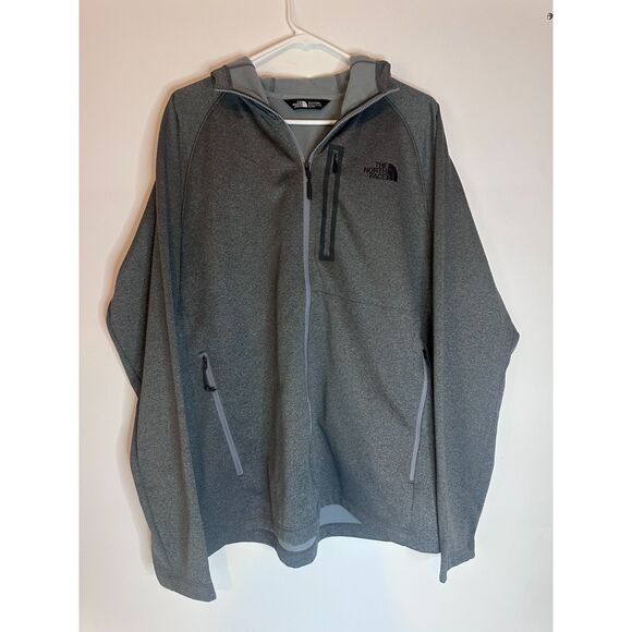 The North Face Men’s Hoodie Jacket XL Gray Full-Zip NF0A2VE3 FA17 Soft Fleece - Picture 1 of 6